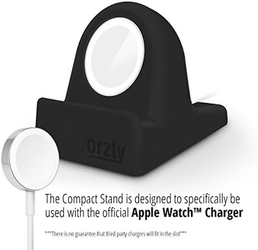 Elegant Apple Watch Charger Stand Apple Watch for All Series Ultra 49Mm 2025 Series 10 46/42Mm 9/8/7 45/ 41Mm SE2/SE/6/5/4 44/40Mm 3/2/1 42/38Mm Durable TPU - Gift Boxed - Black
