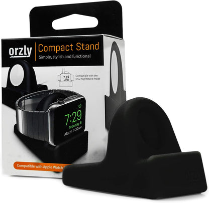 Elegant Apple Watch Charger Stand Apple Watch for All Series Ultra 49Mm 2025 Series 10 46/42Mm 9/8/7 45/ 41Mm SE2/SE/6/5/4 44/40Mm 3/2/1 42/38Mm Durable TPU - Gift Boxed - Black