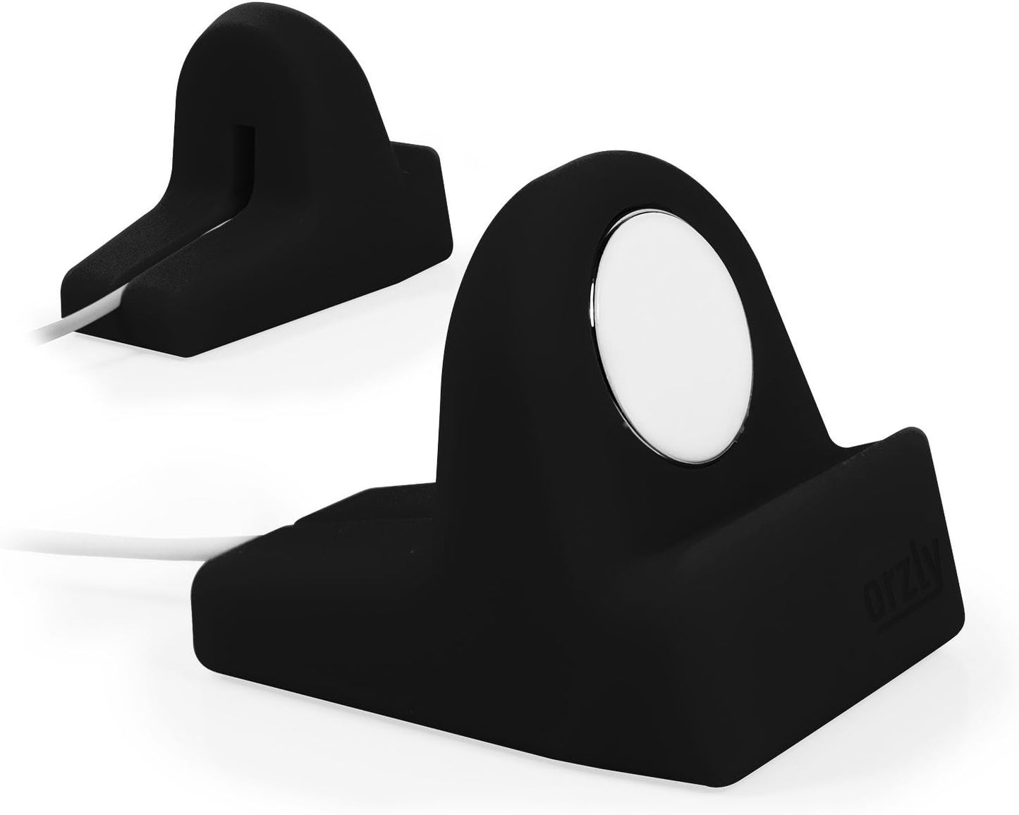 Elegant Apple Watch Charger Stand Apple Watch for All Series Ultra 49Mm 2025 Series 10 46/42Mm 9/8/7 45/ 41Mm SE2/SE/6/5/4 44/40Mm 3/2/1 42/38Mm Durable TPU - Gift Boxed - Black